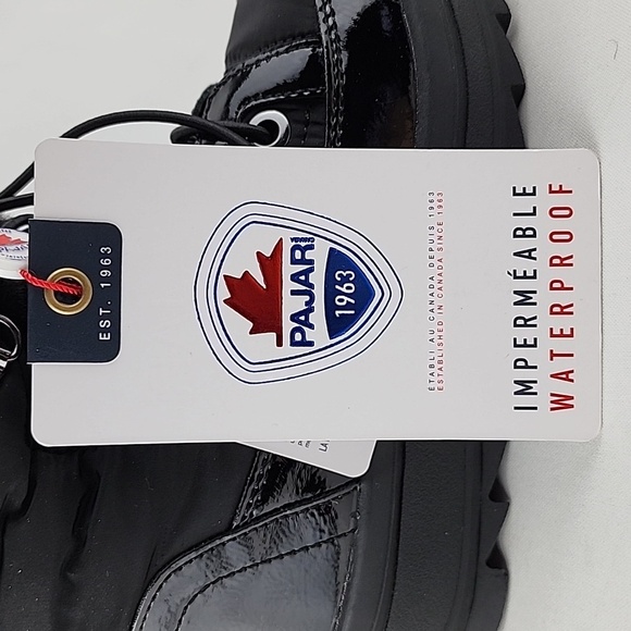 PAJAR Youth Tacey Black Winter Waterproof Zip Up Boot Thermal -30°C Size US 1.5 - Picture 12 of 16